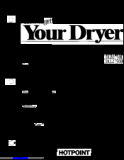 Hotpoint DLL2750B Use And Care Manual