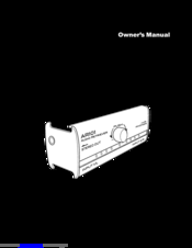 Fostex AR1O1 Owner's Manual