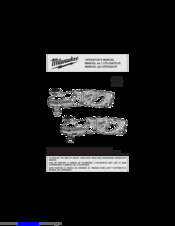 Milwaukee 2711-20 Operator's Manual