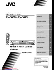 JVC XV-S62SL Instructions Manual