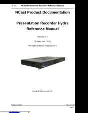NCast Hydra Reference Manual