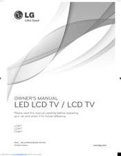 LG 22LS3500-ZA Owner's Manual