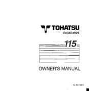 TOHATSU 115 Owner's Manual