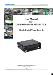 Streamax X5-E0804 User Manual