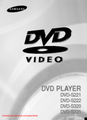 Samsung DVD-S221 User Manual