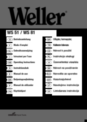 Weller WS 81 Operating Instructions Manual