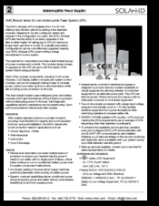 Sola HD s3k1000 User Manual