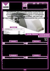 CARDIN ELETTRONICA 310/GLB240SWS Instruction Manual