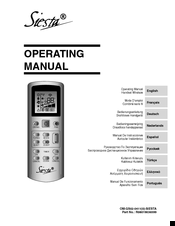 Siesta R08019036599 Operating Manual