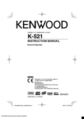 Kenwood K-521 Instruction Manual