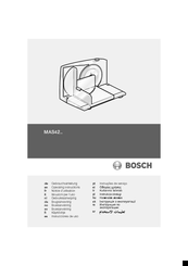 Bosch MAS42 SERIES Operating Instructions Manual