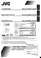 JVC KD-LH3100 Instructions Manual