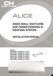 ALICE GWH09QC-D3DNA1D Installation Manual