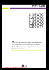 LG L206WTY User Manual
