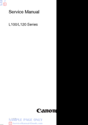 Canon L120 Series Service Manual
