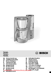 Bosch TKA60 Operating Instructions Manual