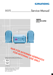 Grundig VARIXX UMS 4810 SPCD Service Manual
