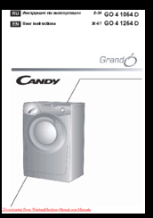 Candy GO 4 1064 D User Instructions