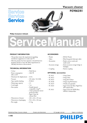 Philips FC9062/01 Service Manual