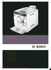 Bosch TCA 58 series Operating Instructions Manual