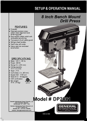 General International DP2001 Setup & Operation Manual