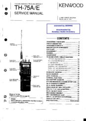Kenwood TH-75A/E Service Manual