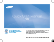 Samsung PL65 Quick Start Manual