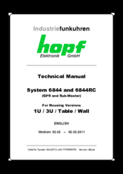 hopf 6844RC Technical Manual