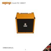 ORANGE Crush PiX 100BXT Owner's Manual