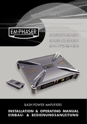 EM Phaser ea1500-Bash Installation & Operating Manual