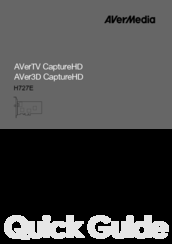 AVer H727E CaptureHD Quick Installation Manual