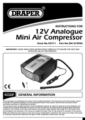 Draper 5711 Instruction Manual