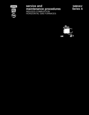 Bryant 349HAV Series Service And Maintenance Procedures Manual