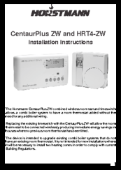 Horstmann CentaurPlus ZW Installation Instructions Manual