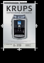 Krups xp7225 ESPRESSERIA AUTOMATIC Manual