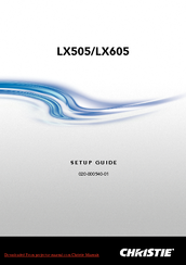 Christie LX505 Quick Reference Manualninja250L