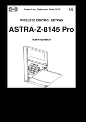 teko ASTRA-Z-8145 Pro Operating Manual