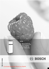 Bosch KDN30X00 Operating Instructions Manual