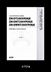 Ganz ZN-DT350VE Osd Menu Control Manual
