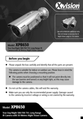 XVision XPB650 Instruction Manual
