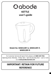 Abode WK8312BY-G User Manual