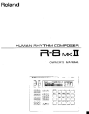 Roland R-8 MK II Owner's Manual