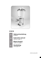 gourmetmaxx Z 02110 Instruction Manual