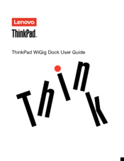 Lenovo ThinkPad WiGig Dock User Manual