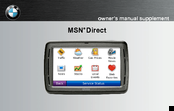 BMW MSN Direct Owner's Manual Supplement
