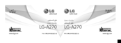 LG LG-A270 User Manual