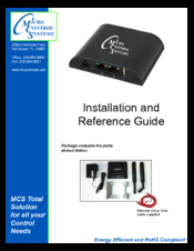 Micro control systems MCS-WIRELESS-3G Installation And Reference Manual