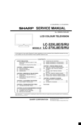 Sharp Lc 37xl8e S Ru Manuals Manualslib