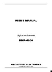 Circuit-test DMR-6600 User Manual