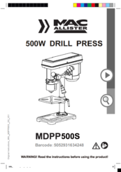 MacAllister MDPP500S Original Instructions Manual